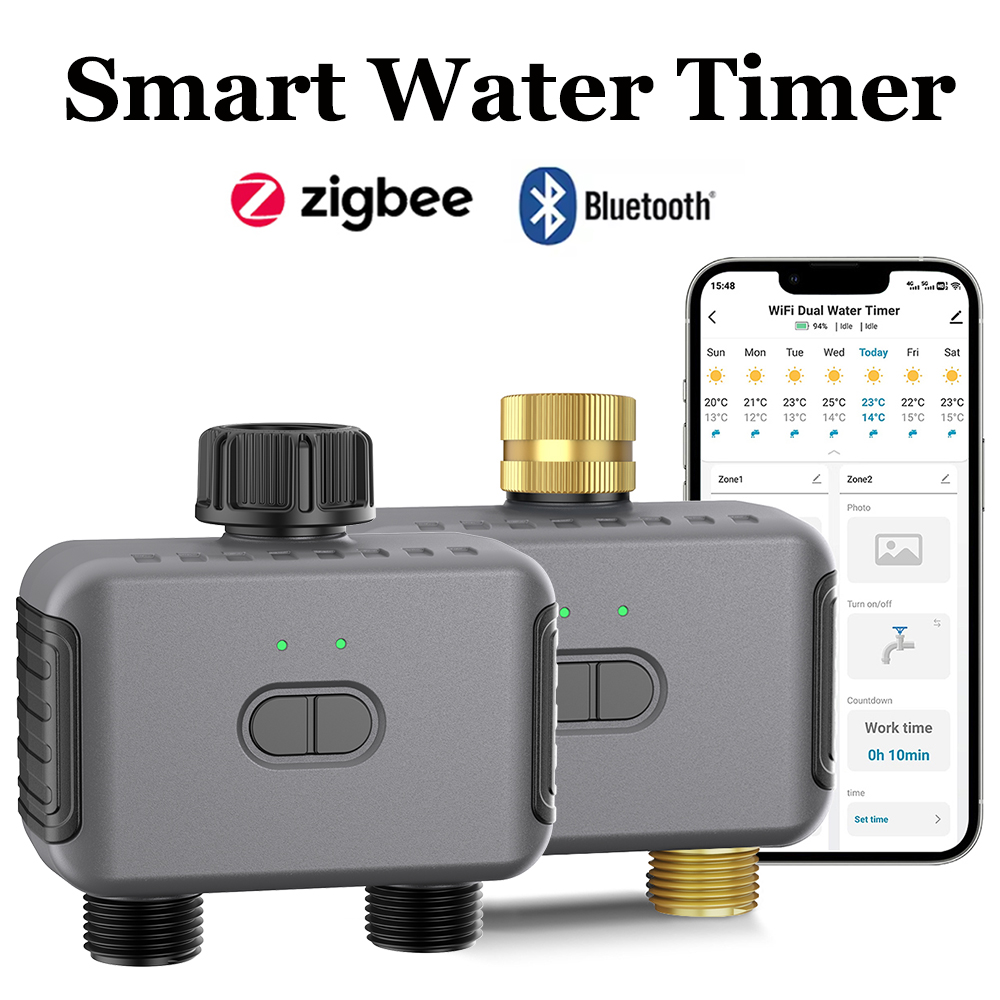 Smart Garden System - Temporizador de agua inteligente Tuya Zigbee/BT,