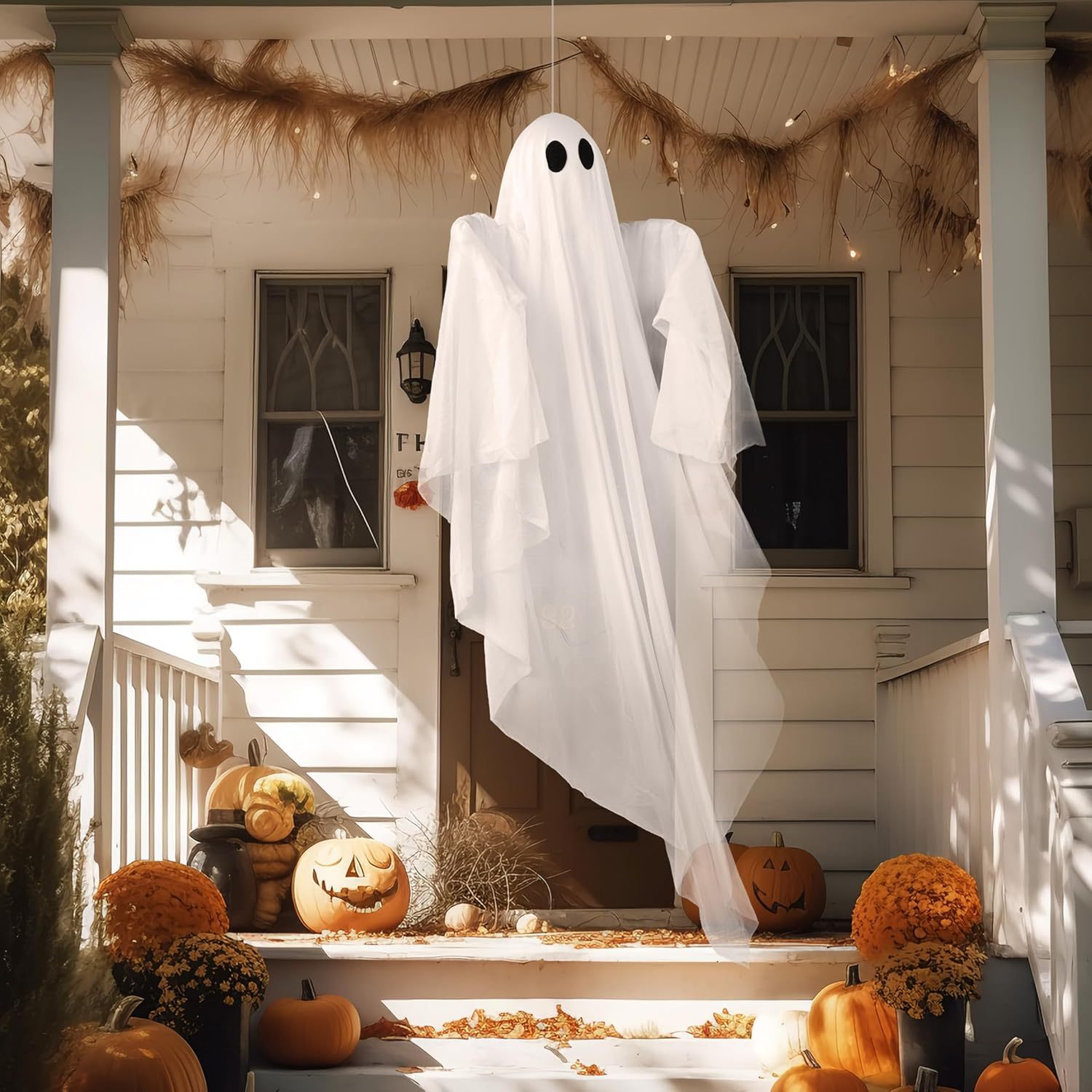 Smart Garden Indoor - Fantasma colgante de Halloween con luz